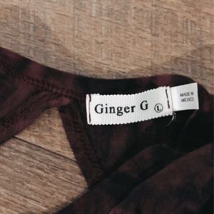 Tie dye open back tank